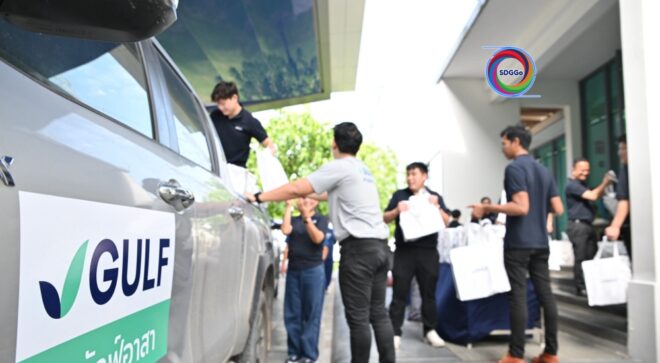 GULF ส่งกำลังใจถึงชายแดนไทย-กัมพูชา ช่วยผู้ประสบภัยในศูนย์พักพิง
