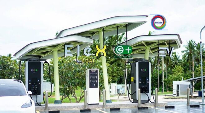กฟผ. ปั้น “EleX by EGAT” สถานีชาร์จสีเขียวต้นแบบ ลดคาร์บอน